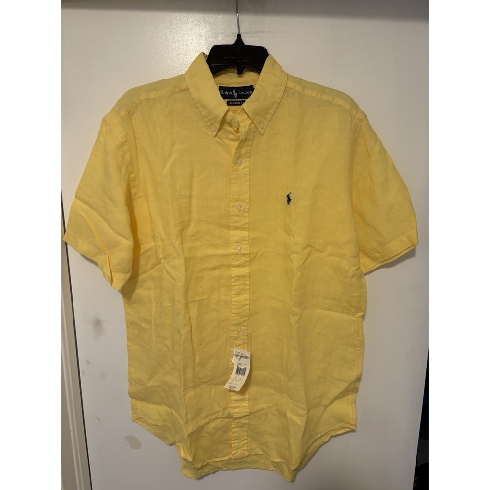 Ralph Lauren Polo Short Sleeve Button Up Size M NWT